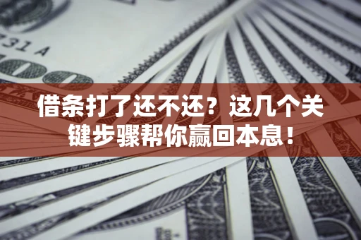 北京借条打了还不还？这几个关键步骤帮你赢回本息！