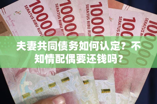 北京夫妻共同债务如何认定？不知情配偶要还钱吗？