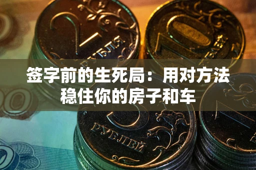 北京签字前的生死局：用对方法稳住你的房子和车
