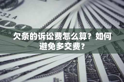 北京欠条的诉讼费怎么算？如何避免多交费？