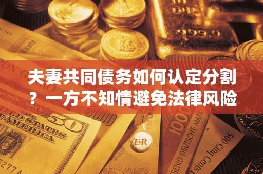 北京夫妻共同债务如何认定分割？一方不知情避免法律风险必看！